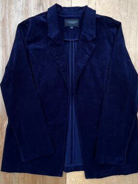 Liverpool Deep Navy Velvet Blazer